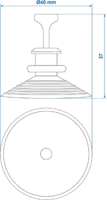 Produktbild von 4 x Saugnäpfe für Thermomatten kompatibel für Ducato X250 Peugeot Boxer Citroën etc