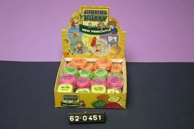 Produktbild von Springknete mit Augen 6 versch Farben sortiert, 1 Stk