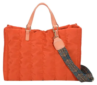 Zdjęcie produktu dla NICOLE & DORIS - Duża damska torba typu shopper, miękka torba typu "puffy", idealna do szkoły
