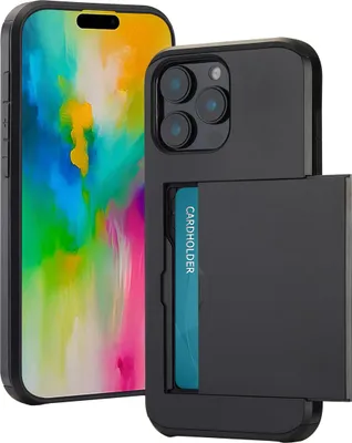 Image de imoshion Coque arrière avec porte-cartes pour l'Apple iPhone 16 Pro Max - Noir
