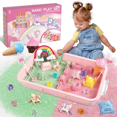 Productafbeelding van Magische Eenhoorn Speelset met Zandsensory Toys voor Kinderen