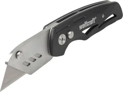Produktbild von wolfcraft Freizeitmesser mit klappbarer Trapezklinge, 4104000