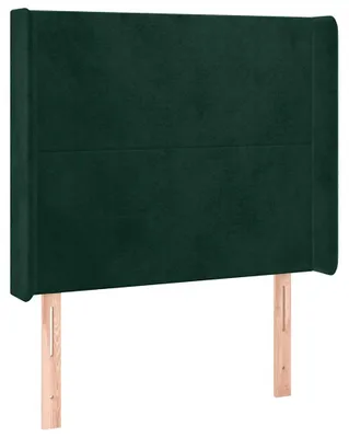 Immagine prodotto di vidaXL Testiera con orecchie verde scuro 93x16x118/128 cm in velluto