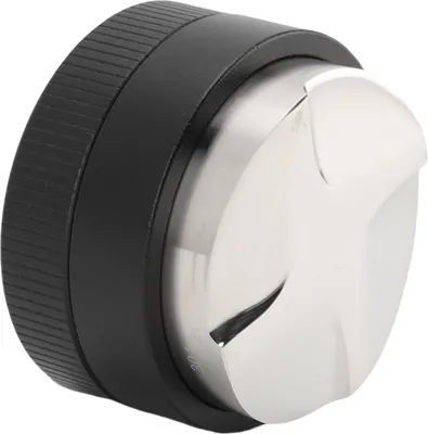 Obrázek produktu pro 58mm rozdělovač kávy Tamper Nástroj pro distribuci kávy Coffee Leveler 304 nerezová ocel Vestavěná pružina černá
