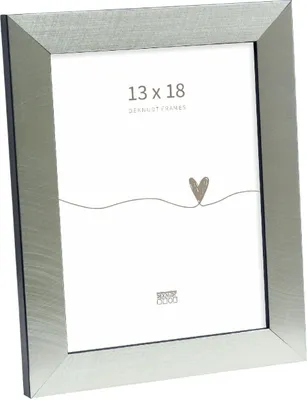 Image de Cadre photo Deknudt S47BE2 Argent/Noir 13x18 cm