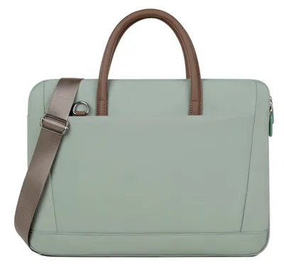 Productafbeelding van Laptoptas messenger bag - Polyester - 15 inch - Heren - Zwart, voor werk en reizen