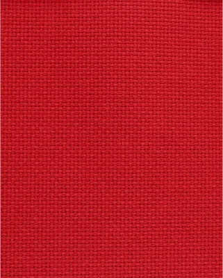 Obrázok produktu pre Permin, predstrihaná látka, 14 ct, vzor Aida 357, farba 30 (tmavá červená), vhodná na výšivku krížikmi, rozmer 43x50 cm