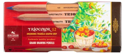 Image de KOH Crayons de couleur Nature Triocolor Jumbo Crayons de couleur pour artistes 12pcs