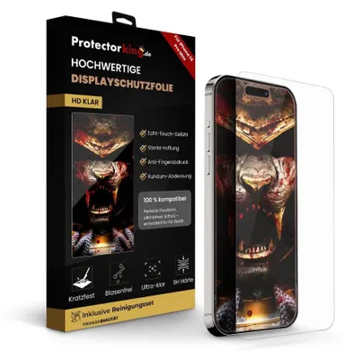 Produktbild von 2x 9H Panzerglas für iPhone 14 Pro Max Displayschutz Schutzglas Schutzfolie Panzerfolie Hartglas Displayglas Tempered Glasfolie Sicherheitsglas Echtglas