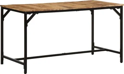 Produktbild von Esstisch 140x70x75 cm Raues Massivholz Mango, Design Esstische Neu