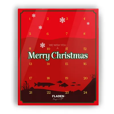 Produktbild von Fladen Merry Christmas Adventskalender Rot