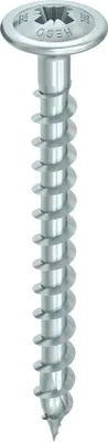 Imagen del producto de HECO-TOPIX-plus 4 x 25, tornillo para fijación en la parte posterior, con cabeza avellanada, ranura Pozidriv, PZD-2, rosca completa variable, A3K, 500 unidades