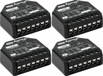 Zdjęcie produktu dla Aktor przełączający SHELLY WLAN 2PM Gen3, 2-kanałowy, Bluetooth, 4 szt