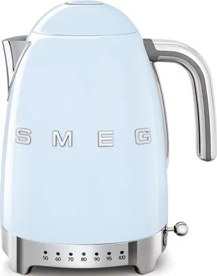 Produktbild von SMEG KLF04PBEU - 1,7 l - 2400 W - Blau - Kunststoff - Edelstahl - Regelbare Temperatur - Wasserstandsanzeige