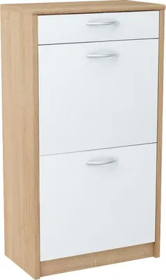 Immagine prodotto di Scarpiera alta con cassetto IBOJA – rovere sonoma / bianco