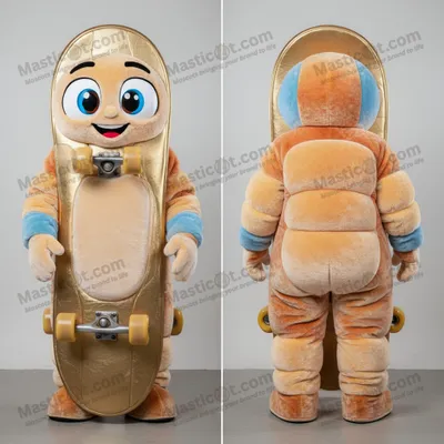 Immagine prodotto di Costume MASTICOT Gonfiabile con Cappuccio a Peltro Oro per Monopattino