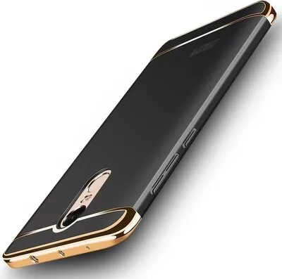 Produktbild von Handy Hülle Schutz Case für Xiaomi Redmi Note 4 Bumper 3 in 1 Cover Schwarz