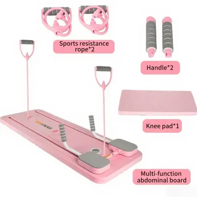 Image de Planche d'équilibre, design pliable, entraînements optimisés, rose
