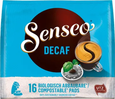 Produktbild von Senseo, Kaffeepads, Entkoffeiniert, 16 er, 111 g, UTZ