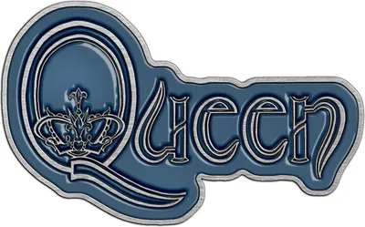 Obrázok produktu pre Queen - Logo výplň - odznak, smalt RO8393 (jedna veľkosť) (modrá/sivá)