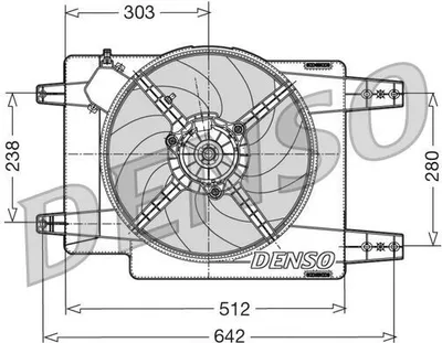 Image de Ventilateur, refroidissement moteur DENSO DER01011