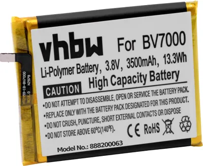 Produktbild von vhbw Akku Ersatz für Blackview V575868P für Handy Smartphone Telefon (3500 mAh, 3,8 V, Li-Polymer)