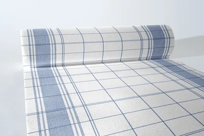 Produktbild von Airlaid Tischläufer Nadeem in Blau, 40 cm x 24 m , 1 Stück - Mank