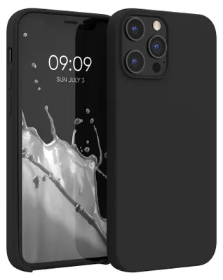 Produktbild von kwmobile Handyhülle für iPhone 12 Pro Max Hülle, für iPhone 12 Pro Max Case - Hülle Silikon - kabelloses Laden - Schwarz