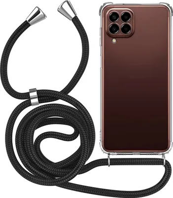 Produktbild von Handykette für Samsung Galaxy M33 5G - Handyhülle mit Schnur Cover in Schwarz