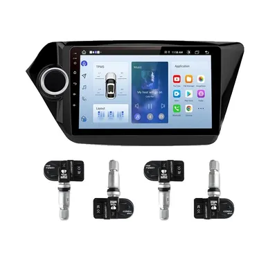 Zdjęcie produktu dla Android Auto TPMS, monitorowanie w czasie rzeczywistym, obsługa wielu języków, wbudowany czujnikRed