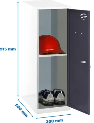 Immagine prodotto di Armadietto Simonrack SIMONLOCKER DISM bianco, antracite 8425437116810, 1 armadietto 30,0 x 50,0 x 91,5 cm