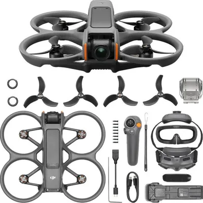 Produktbild von DJI Avata 2 Fly More Combo (1 Battery) 4 Rotoren Quadrocopter 12 MP 3840 x 2880 Pixel 2150 mAh Schwarz (164721)