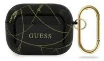 Immagine prodotto di Guess Guacaptpuchbk Airpods Pro Coverczarny/Catena d'oro nera Collezione