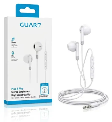 Produktbild von GUARD GD-EP001 Stereo-In-Ear-Kopfhörer, 3,5-mm-Klinke, Mikrofon