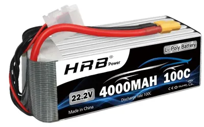 Obrázek produktu pro LiPo baterie, 22.2V, 4000mAh, vybíjecí kapacita 100C, 6S 4000 XT90 1 kus