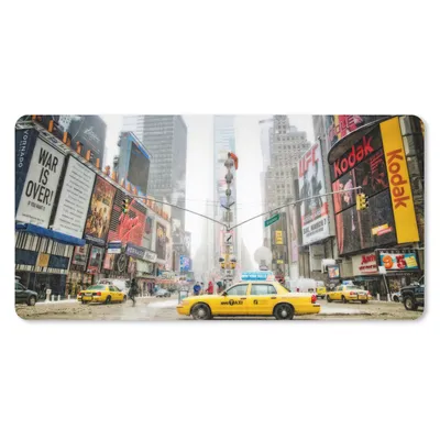Produktbild von MuchoWow® Mauspad Mousepad New York - Taxi - Architektur 60x30 cm - Mousepads - Maus Mat - Pad - Mausunterlage - Nachhaltig