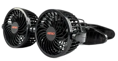 Obrázok produktu pre Ventilátor do auta s klipom 2x4" 12V