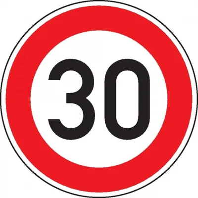 Produktbild von Schild I Verkehrszeichen Zulässige Höchstgesch.30, Nr.274-30, Aluminium RA2, ...