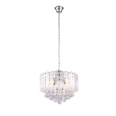 Produktbild von Globo Lighting Luster Metall verchromt, 4x E14