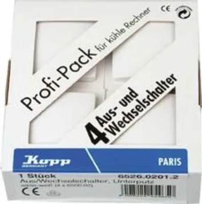 Produktbild von Kopp 652602012, Tasten, Weiß, 4 Stück(e), 250 V, 10 A