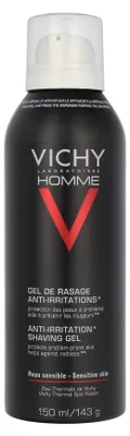 Produktbild von Vichy Anti-Irritat Shaving Gel, Rasiergel, Männer, Mischhaut, trockene Haut, Empflindliche Haut, 150 ml, Anti-Reizung, Anti-Rötung, Feuchtigkeitsspendend, Beruhigend, 1 Stück(e)