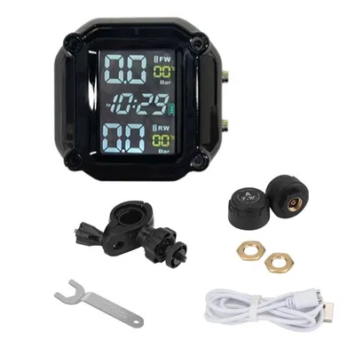 Produktbild von TPMS-Sensor, Reifendruckkontrolle für verschiedene Modelle, inkl. Motorrad, wasser- und staubdicht, genaue Temp.-Druck-Überwachung