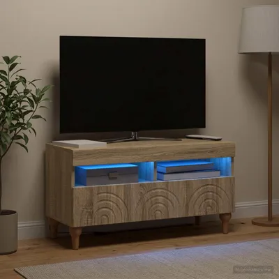 Productafbeelding van Maison Exclusive - LED-TV-meubel ALKMAAR, 81 x 35 x 43 cm, Sonoma-eikenhout