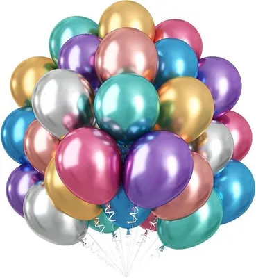 Image de Ballons en latex à l'hélium, 50 pièces, 25 cm - Ballons colorés pour les fêtes et les anniversaires