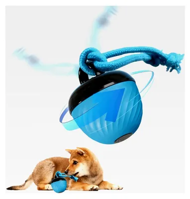 Produktbild von Interaktives Hundespielzeug: Automatisch rollender Ball für Hunde mit 3 Spielmodi