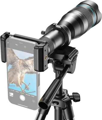 Produktbild von APEXEL APL-60XFR50 4K HD 60X Metall-Monokular-Teleskop, 50-mm-Teleobjektiv, mehrschichtige Beschichtung mit Stativstaender und Telefonclip fuer Vogelbeobachtung/Sternenbeobachtung/Jagd/Camping/Wandern/Reisen