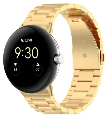 Produktbild von Edelstahl Armband für Google Pixel Watch 4 / 3 / 2 / 1 41mm Three Beads Gold
