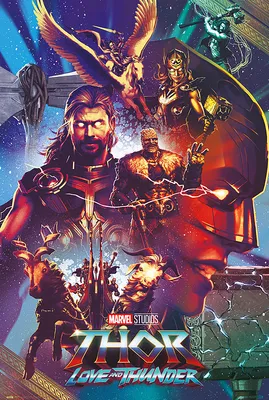 Produktbild von Poster marvel thor liebe und donner