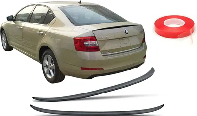 Zdjęcie produktu dla Tylny spoiler Spoiler warga Spoiler warga Czarny Do Skoda Octavia 3 III MK3 2012-2019