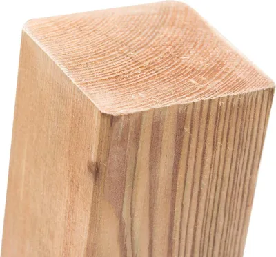 Produktbild von BooGardi Imprägnierte Holzpfosten · 18 Größen · 7x7x100 cm 1 Stück · Vierkantpfosten mit flachem Kopf · Kiefer · Kantholz Balken